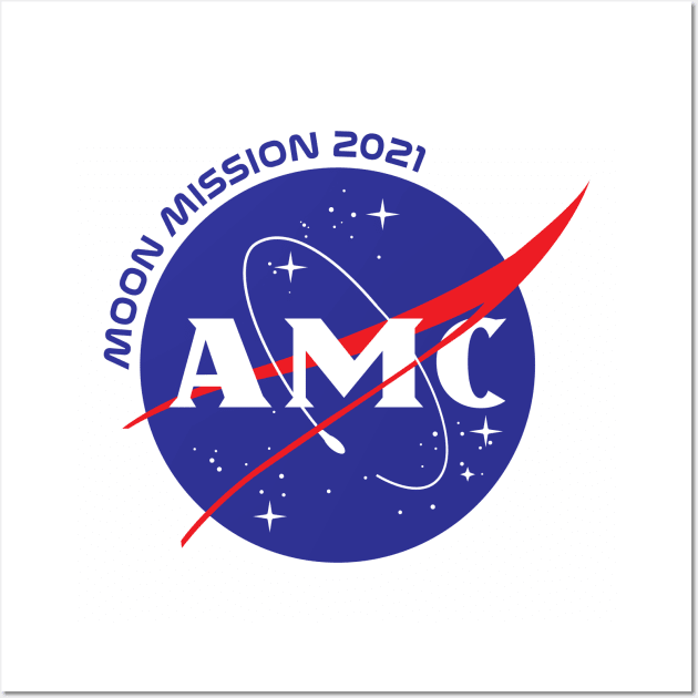 AMC Moon Mission 2021 Wall Art by HexxTalionis